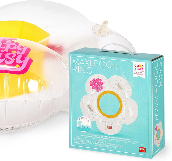 Legami - Pool aufblasbare Donut, Maxi aufblasbare Donut für Kinder und Erwachsene, Meer Strand aufbl