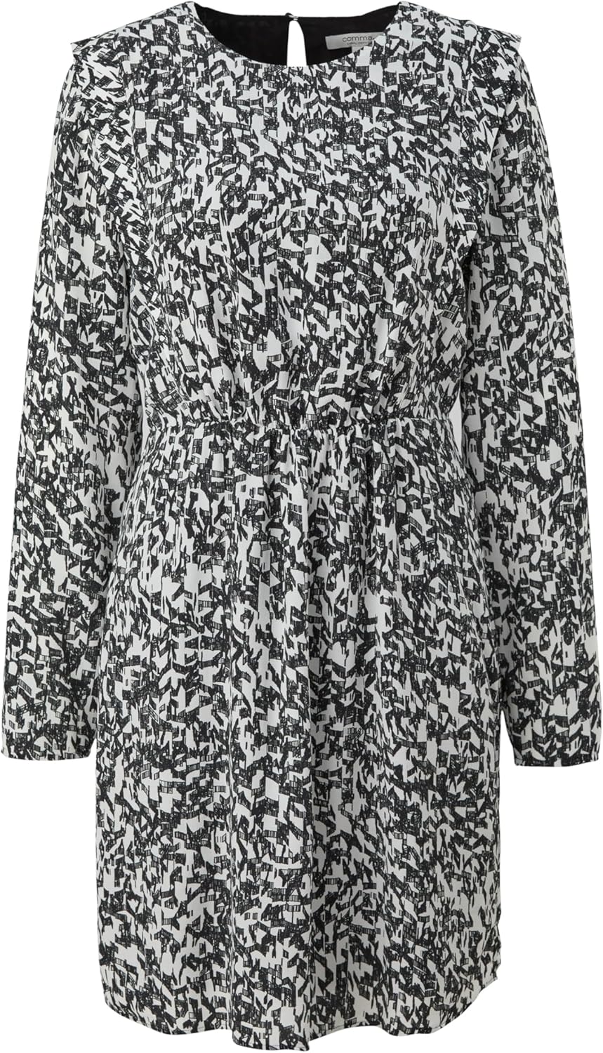 comma Damen Kleid 34 01a1 Weiss, 34 01a1 Weiss