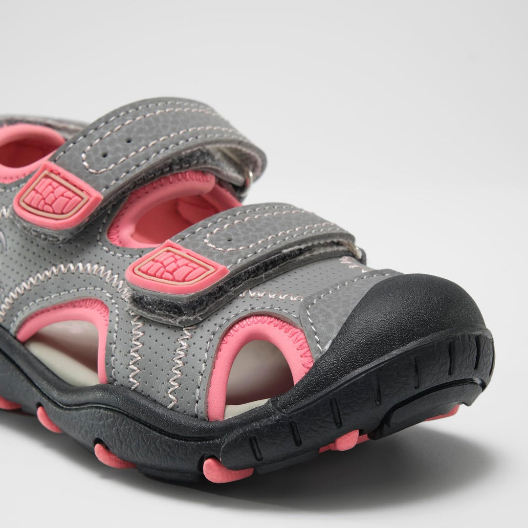 Kamik Mädchen Seaturtle2 Geschlossene Sandalen 22 EU Hellgrau Pink, 22 EU Hellgrau Pink