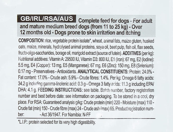 Royal Canin Medium Dermacomfort 24, 1er Pack (1 x 10 kg Packung) - Hundefutter 10 kg (1er Pack), 10