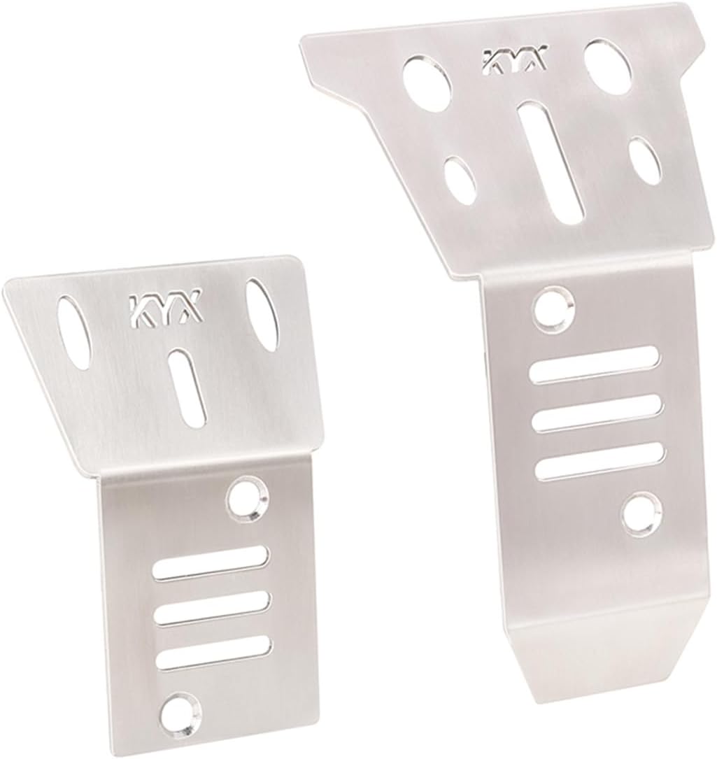 RC Chassis Armor Guard Plate for Arrma 1/14 Mojave GROM RC Stainless Steel Front and Rear Chassis Gu