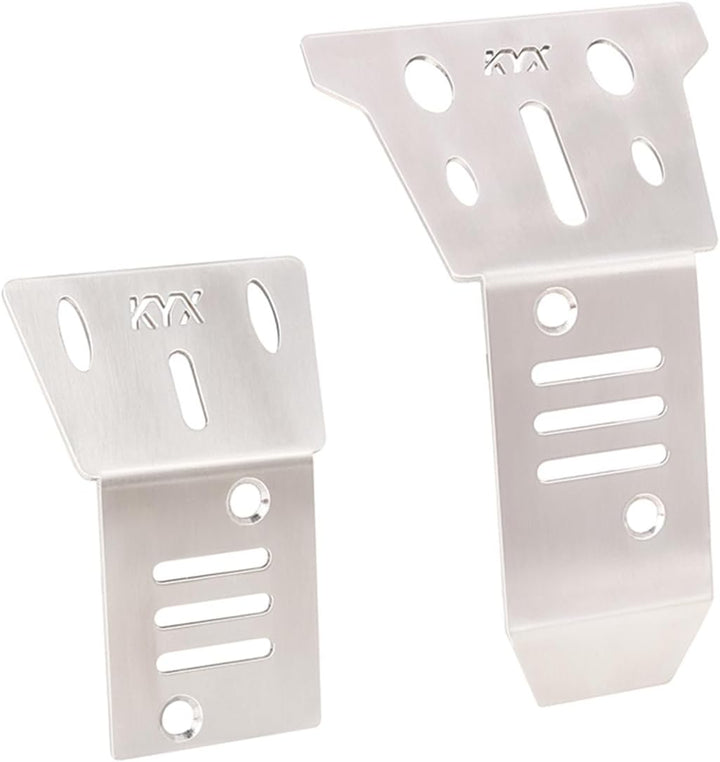 RC Chassis Armor Guard Plate for Arrma 1/14 Mojave GROM RC Stainless Steel Front and Rear Chassis Gu