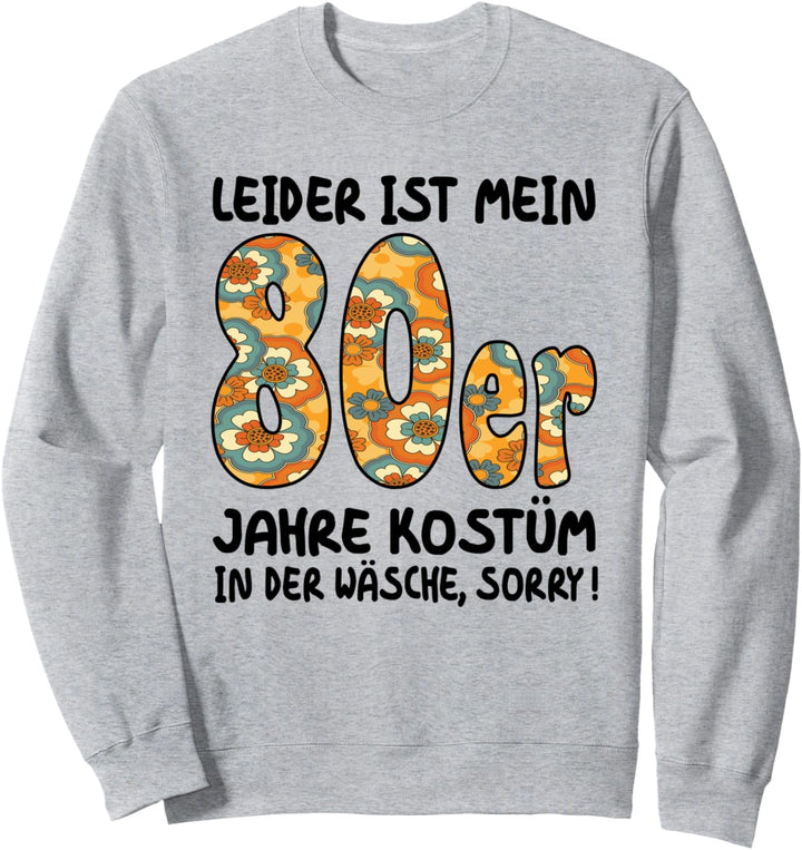 80er Jahre Outfit Herren Damen Kleidung 80'er Jahre Kostüm Sweatshirt