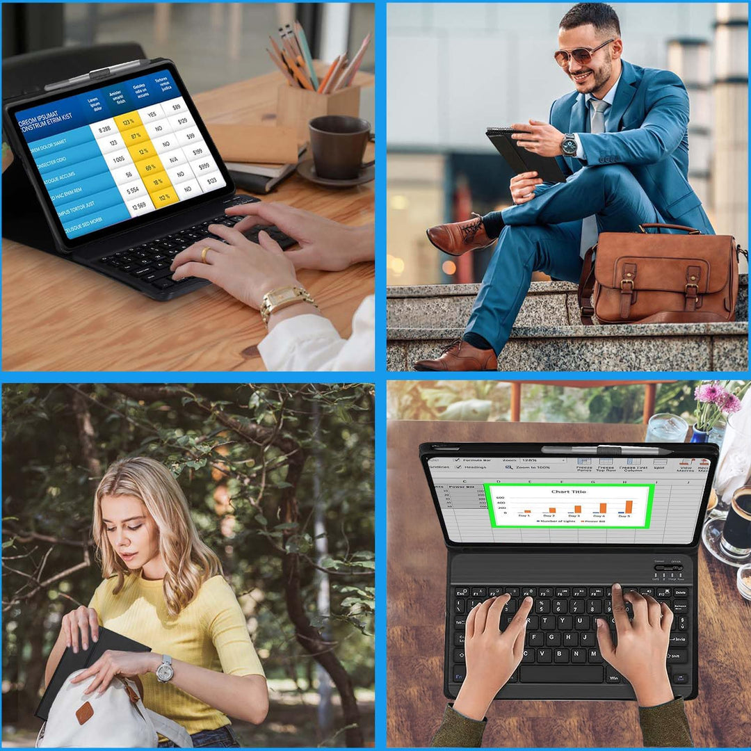 COEZFE Lenovo Tab Lenovo Tab M11 Tastatur Hülle, Deutsches QWERTZ Tastatur für Lenovo M11 11 Zoll, S