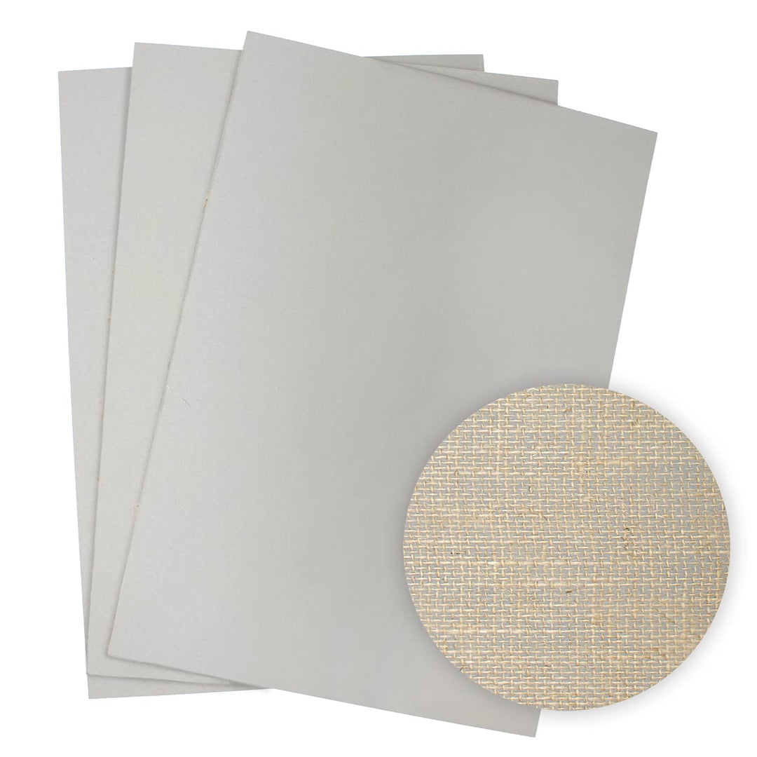 Artway Traditionelles Lino-Blatt – A2 – 3 Stück, grau, A2