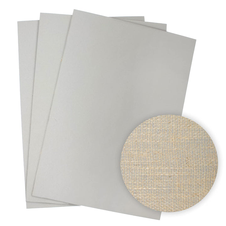 Artway Traditionelles Lino-Blatt – A2 – 3 Stück, grau, A2