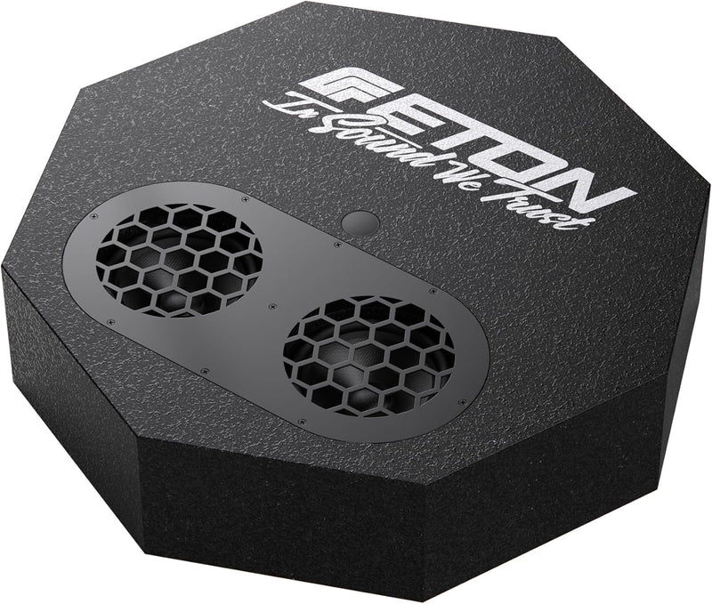 Eton Res Flat Flacher Aktiver Reserverad Subwoofer 300 Watt RMS - 2X 13cm Langhub-Subwoofer - 126mm