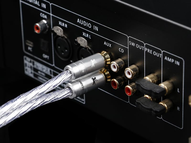 Impeto Cinch auf Klinke 3,5mm Kabel Aux Klinke auf Cinch adapter Y Kabel high end S-OCC 3.5mm aux au