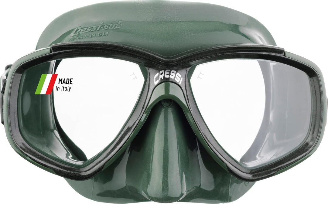 CRESSI Perla - Einzelne Maske oder Combi Set Maske + Schnorchel zum Tauchen und Schnorcheln, Einheit