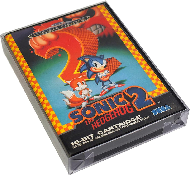 Link-e : 10 X Kunststoff Schutzhulle fur Spielbox Kompatibel mit SEGA Megadrive/Genesis und Master S