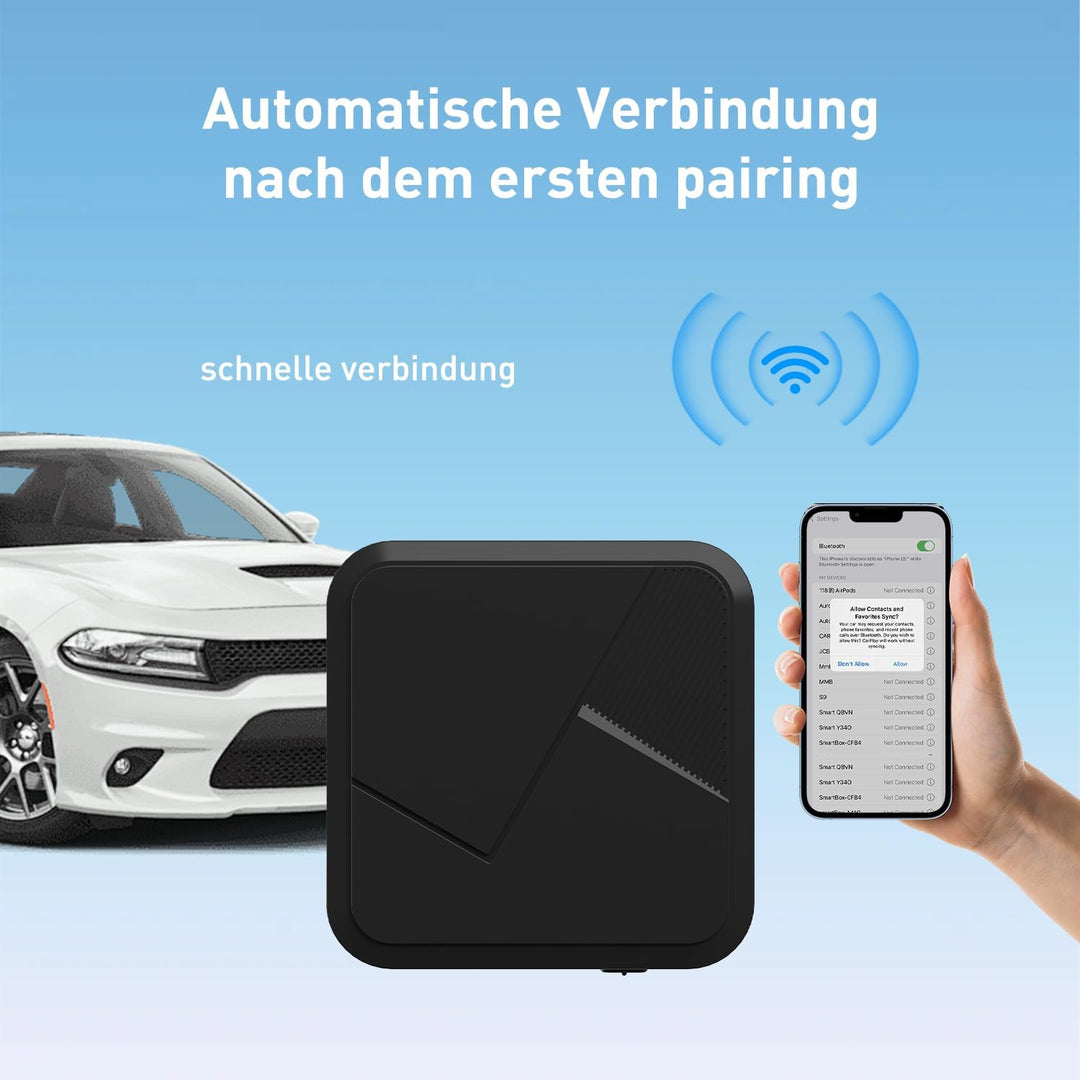 Wireless Apple CarPlay, 2-in-1 Zweikanal, Android Autoadapter, BT5.2, 5,8 GHz WLAN, Für iPhone Und A