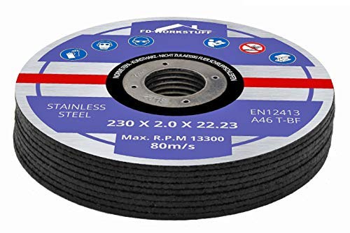 Profi-Trennscheiben │ 20 Stück │ Ø 230 mm, 2 mm dünn │ für Flex, Trenn- und Winkelschleifer │ Inox │