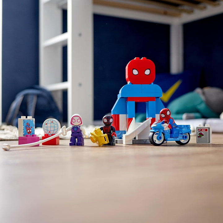 LEGO 10940 DUPLO Marvel Spider-Mans Hauptquartier, Kinderspielzeug zum Bauen mit Spider-Man-Figur fü