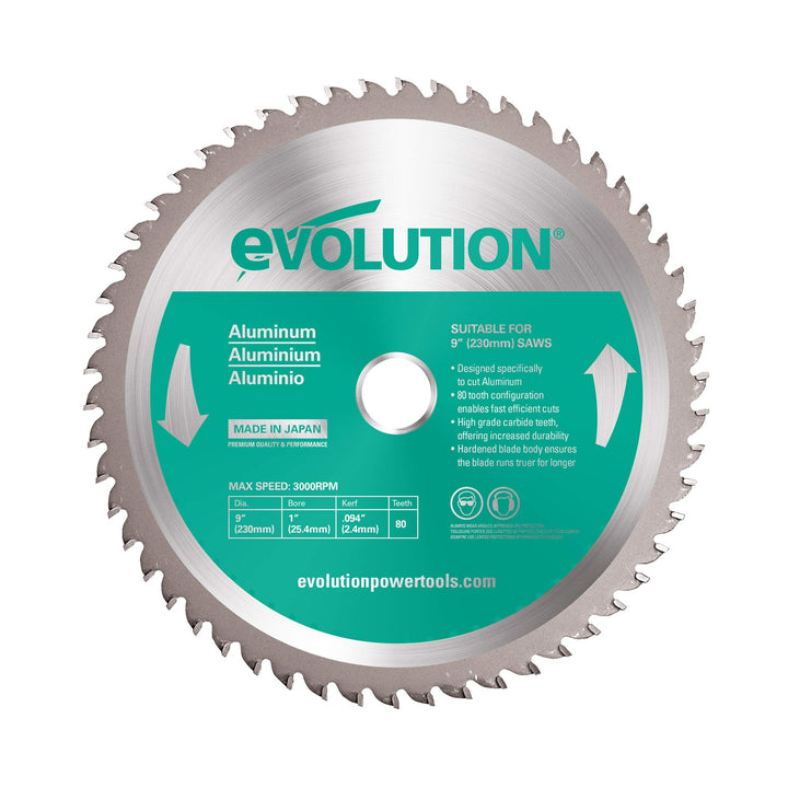 Evolution Evoblade 230 AL Kreissägeblatt für Aluminium, Wolframcarbid (TCT), 230 mm