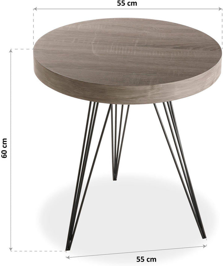 Versa Fontana Beistelltisch für das Wohnzimmer, Schlafzimmer oder die Küche. Moderner, niedriger Tis