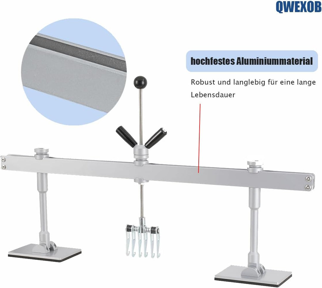 QWEXOB Ausbeulwerkzeug Set 80cm Zugbrücke Gleithammer Spotter Zubehör Ausbeulen Karosserie Dellen Re
