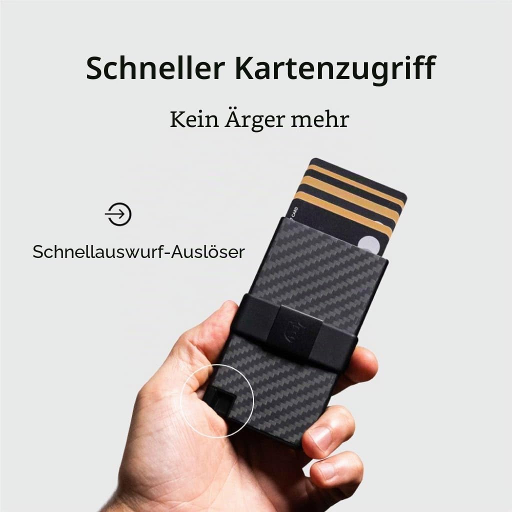 Ekster Carbon Cardholder Smart Wallet gebaut für schnellen Zugriff., Carbon Fiber, Minimalistisch, C