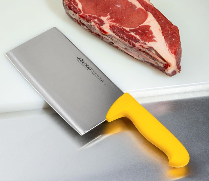 Arcos 298600 Serie 2900 - Hackmesser Metzgermesser - Klinge Nitrum Edelstahl 215 mm - HandGriff Poly