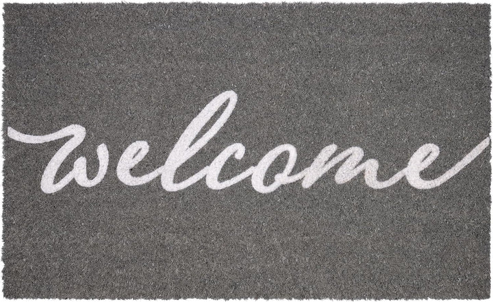 BRUBAKER Fussmatte für Aussen und Innen - Welcome - 45 x 75 cm Schmutzfangmatte aus 100% Kokos - Ant