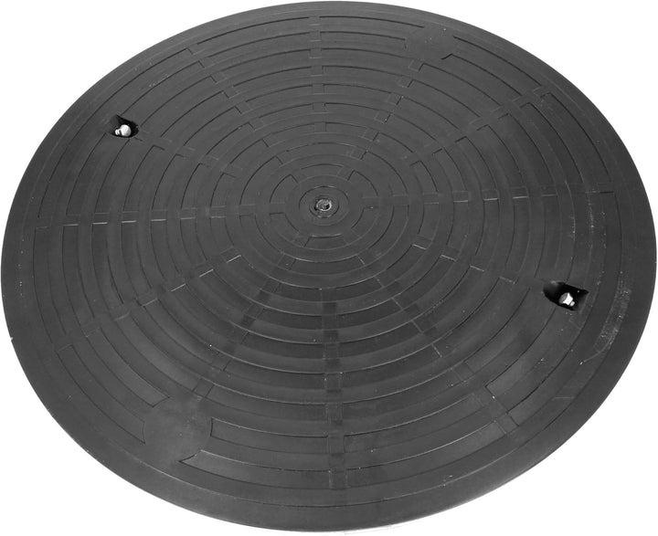 Millto™ Schachtabdeckung Kunststoff Rund Ø DN540 Schwarz PP Kanaldeckel Schachtdeckel | Abflusssteig