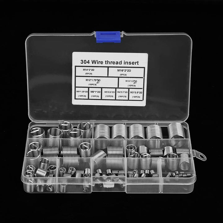 M5 M6 M8 M10 M12 M14 M16 304 Gewindeeinsätze Edelstahl Reparatureinsatz mit Gewinde Sortiment Spiral