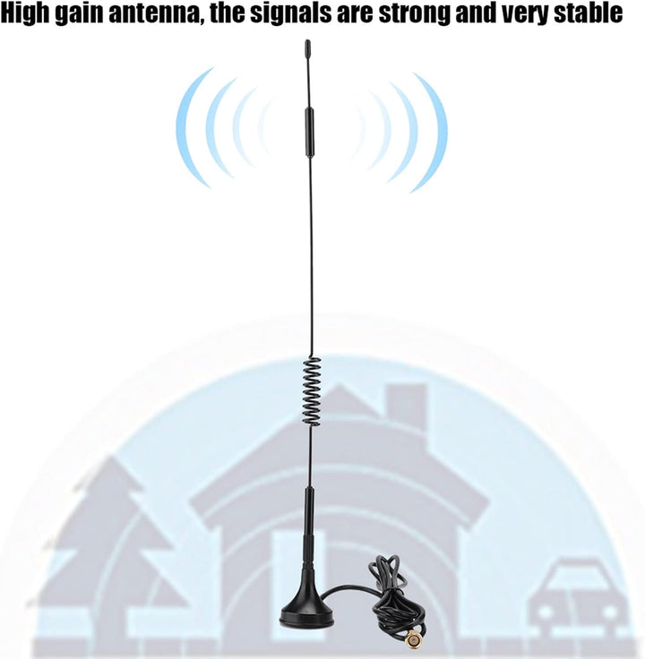 SMA Aussenantenne, 10 dBi, Hochleistungsantenne, 31 cm, Magnetische Saugnapfantenne, für Funkmodul