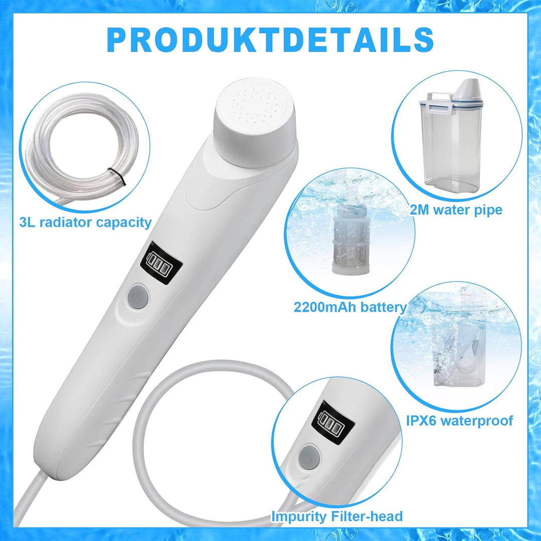 Bidet Portable Po Dusche Portable Travel Bidet Elektrisches Tragbares elektrisches Bidet mit 3L Wass