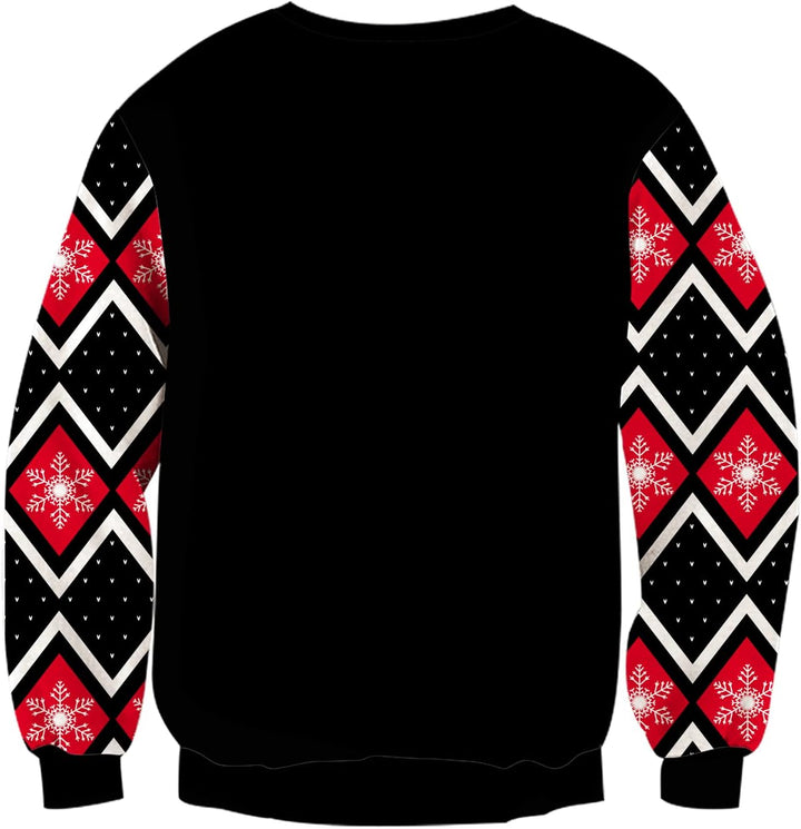 Goodstoworld Unisex Ugly Christmas Sweater Herren Weihnachtspullover Neuheit Dinosaurier Faultier Ka