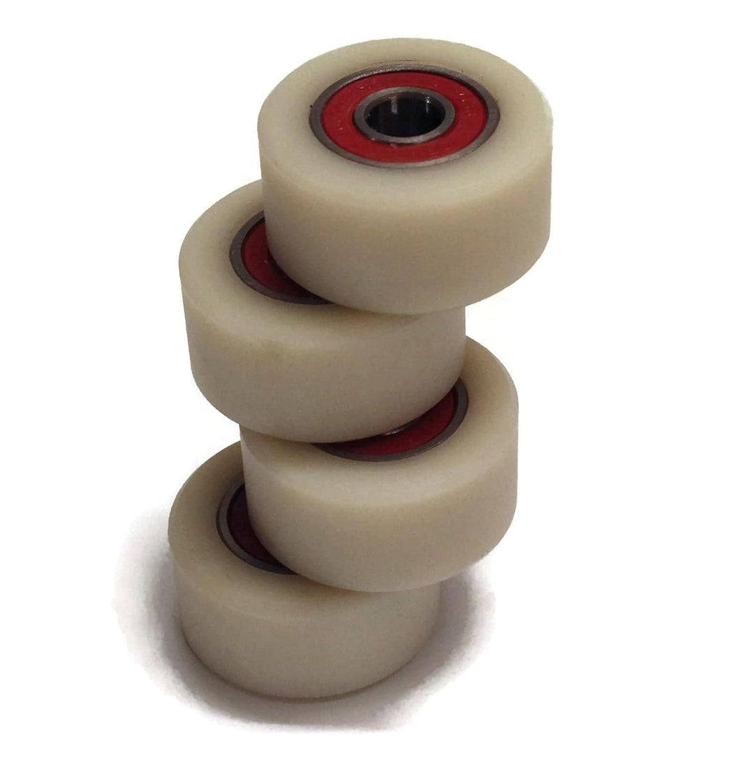 Satz mit 4 Laufrollen mit Kugellager - Nylon Rollen für Palettenhubwagen - Hubwagen Räder Durchmesse
