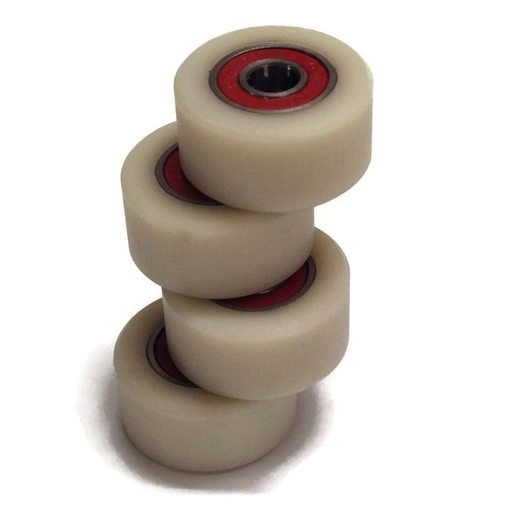 Satz mit 4 Laufrollen mit Kugellager - Nylon Rollen für Palettenhubwagen - Hubwagen Räder Durchmesse