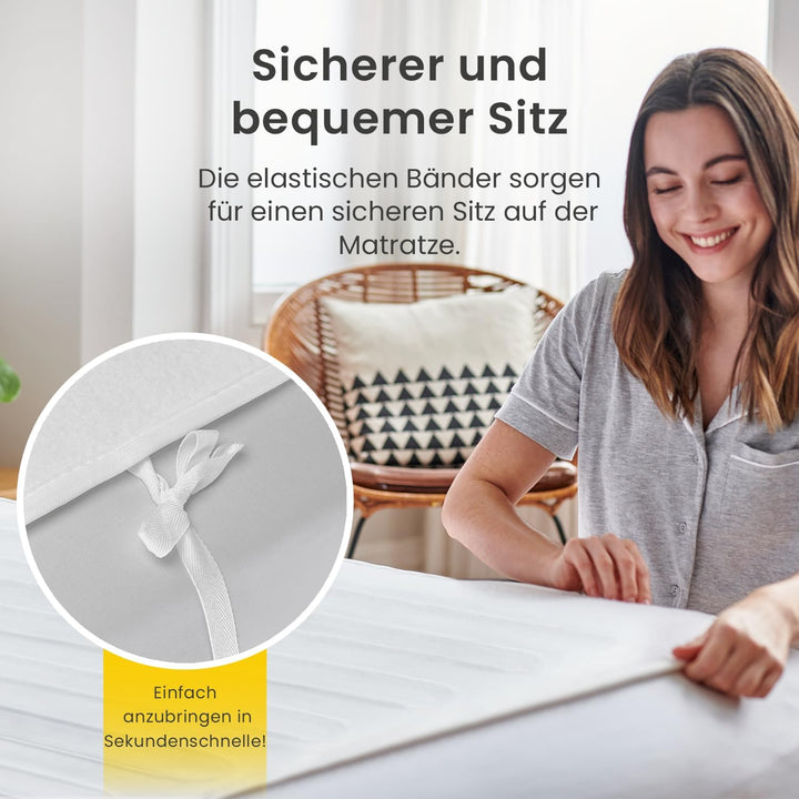 Cosi Home Wärmeunterbett - 150x80cm Premium Wärme-Unterbett mit integriertem Sicherheitssystem und Ü