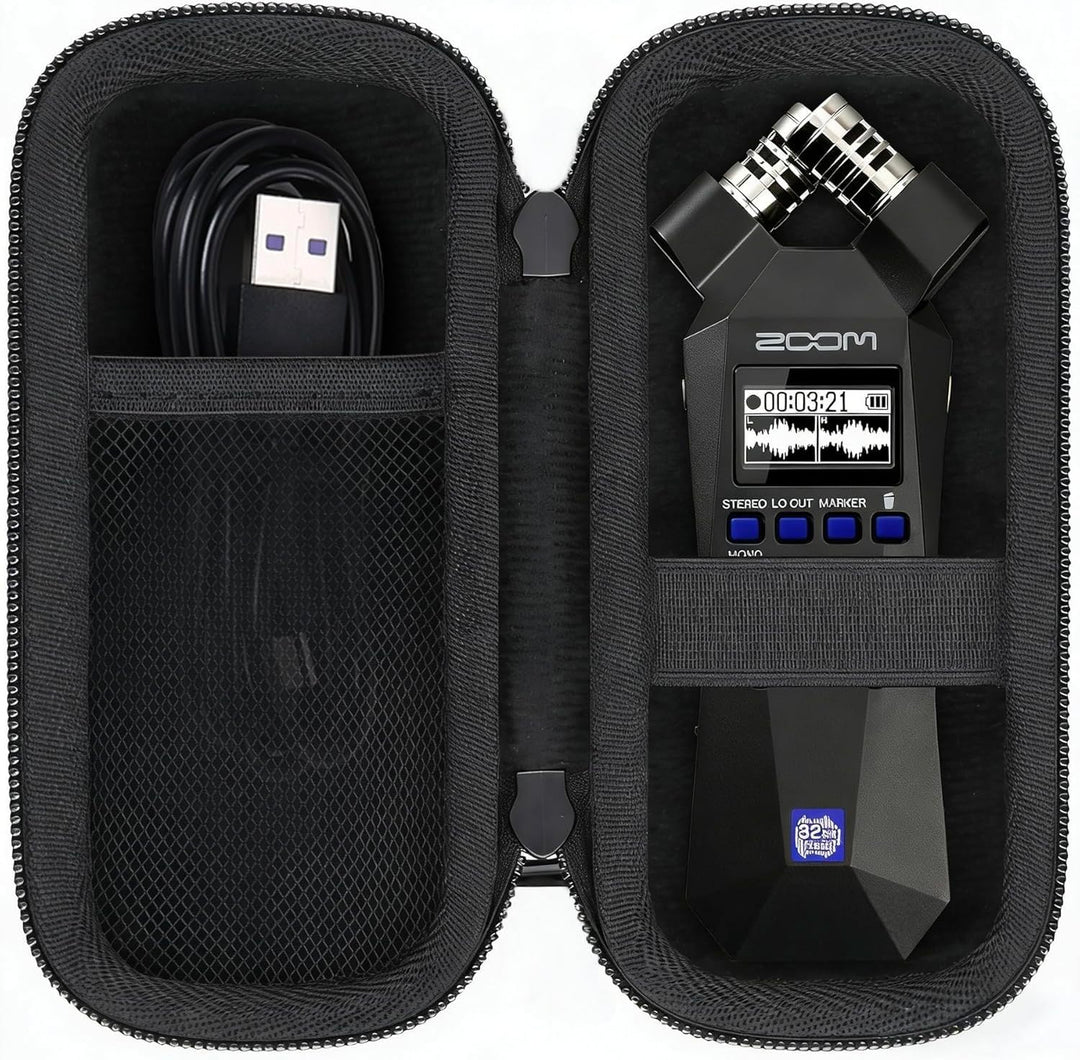 co2CREA Hart Reise Schutz Hülle Etui Tasche für Zoom H1essential 32-Bit Handy Recorder, Nur Hülle