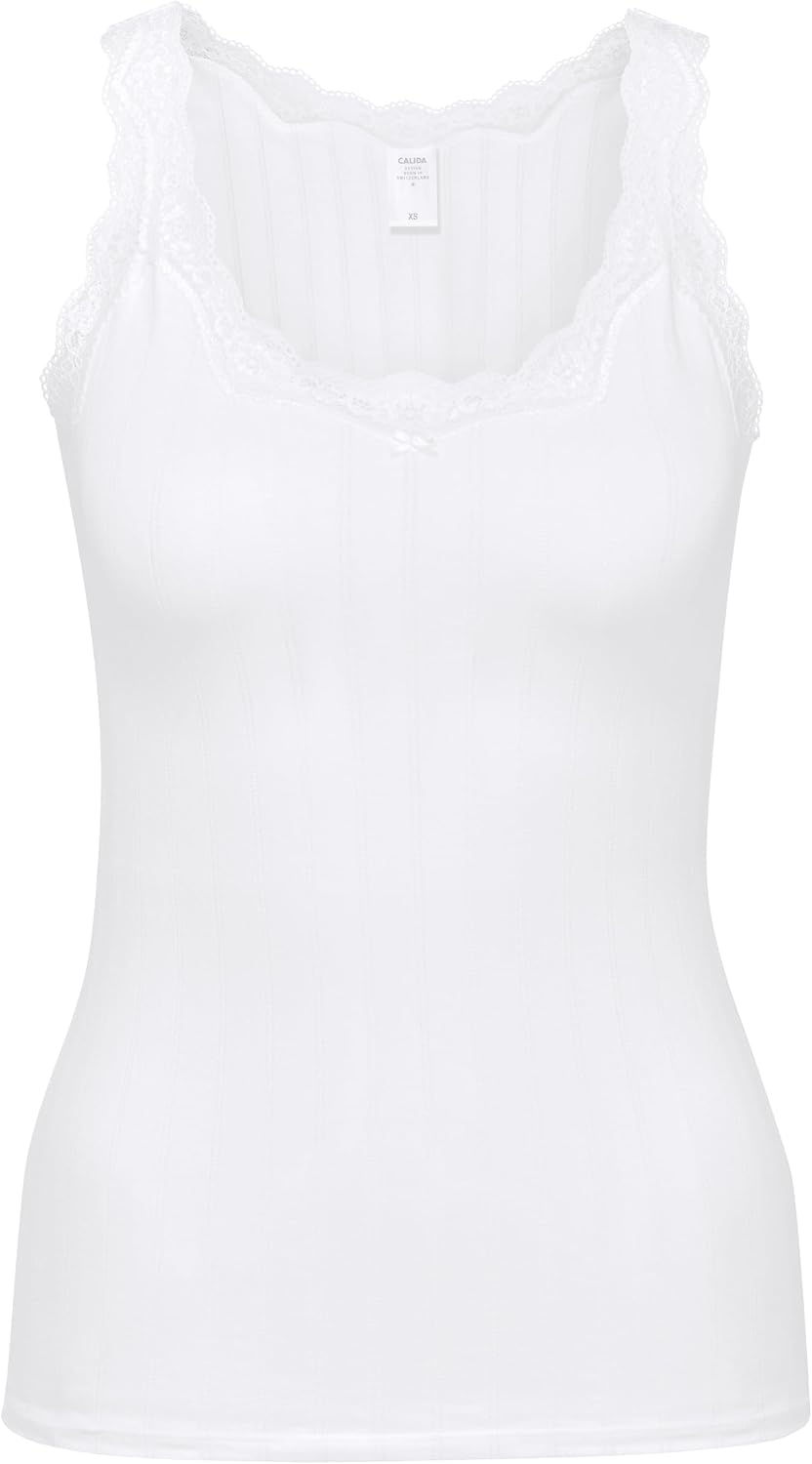 CALIDA Damen Etude Toujours Unterhemd (1er Pack) 40-42 Weiss, 40-42 Wei&amp;