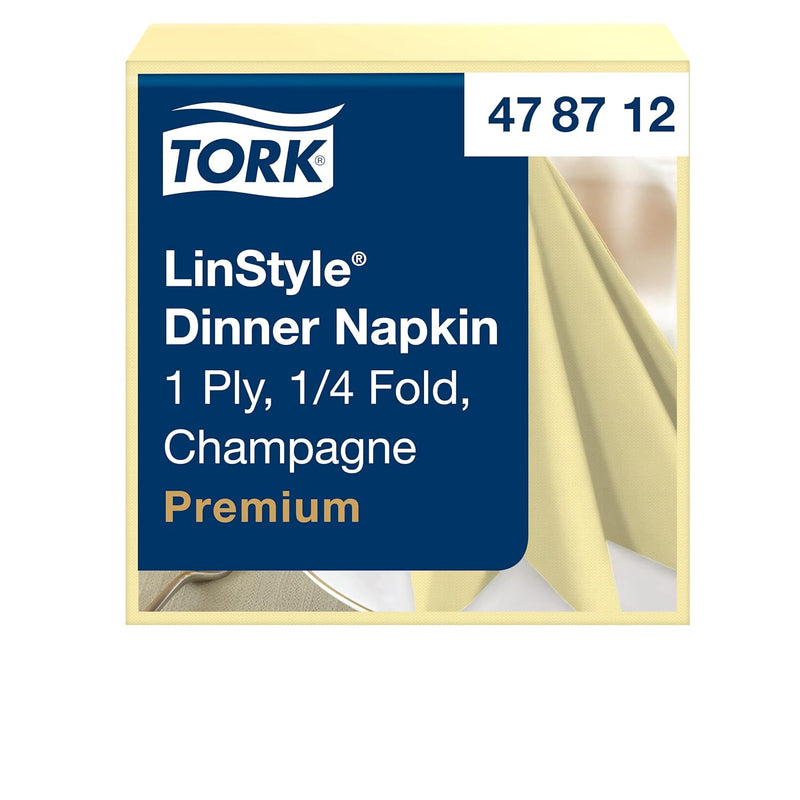 Tork 478712 Linstyle Premium Dinnerservietten Champagner / Servietten stoffähnlich und saugfähig / 1