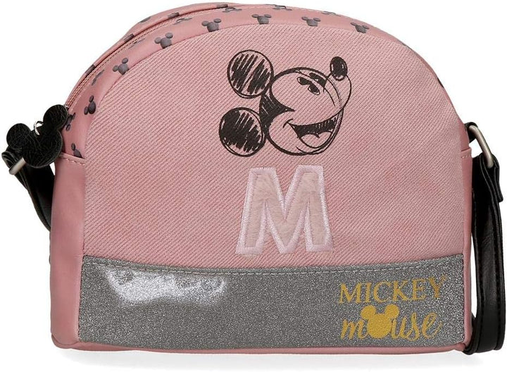 Disney Mickey The Blogger Umhängetasche Rosa 20,5x16,5x6 cms PVC und Polyester, Umhängetasche