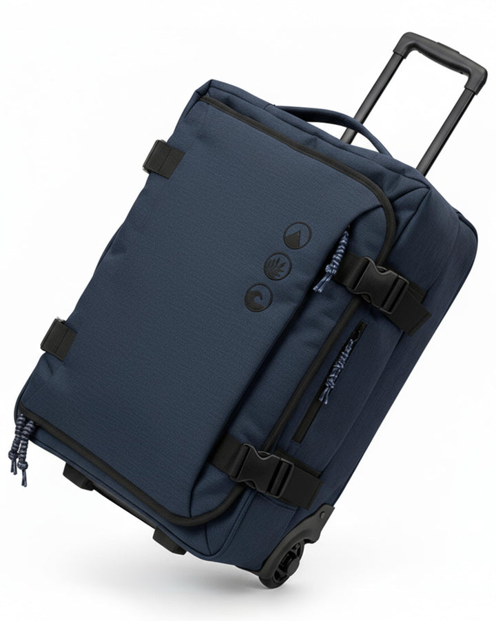 Grosse Reisetasche mit 2 Rollen Kane Rollkoffer 80 cm Koffer Sporttasche Reise-Trolley, recyceltes M