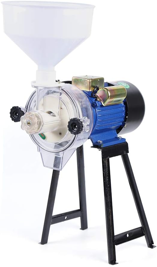 WooDerson Elektrische Nassmühle Mit Trichter 2200W 220V Malzmühle Getreidemühle Kornmühle 1400r/Min