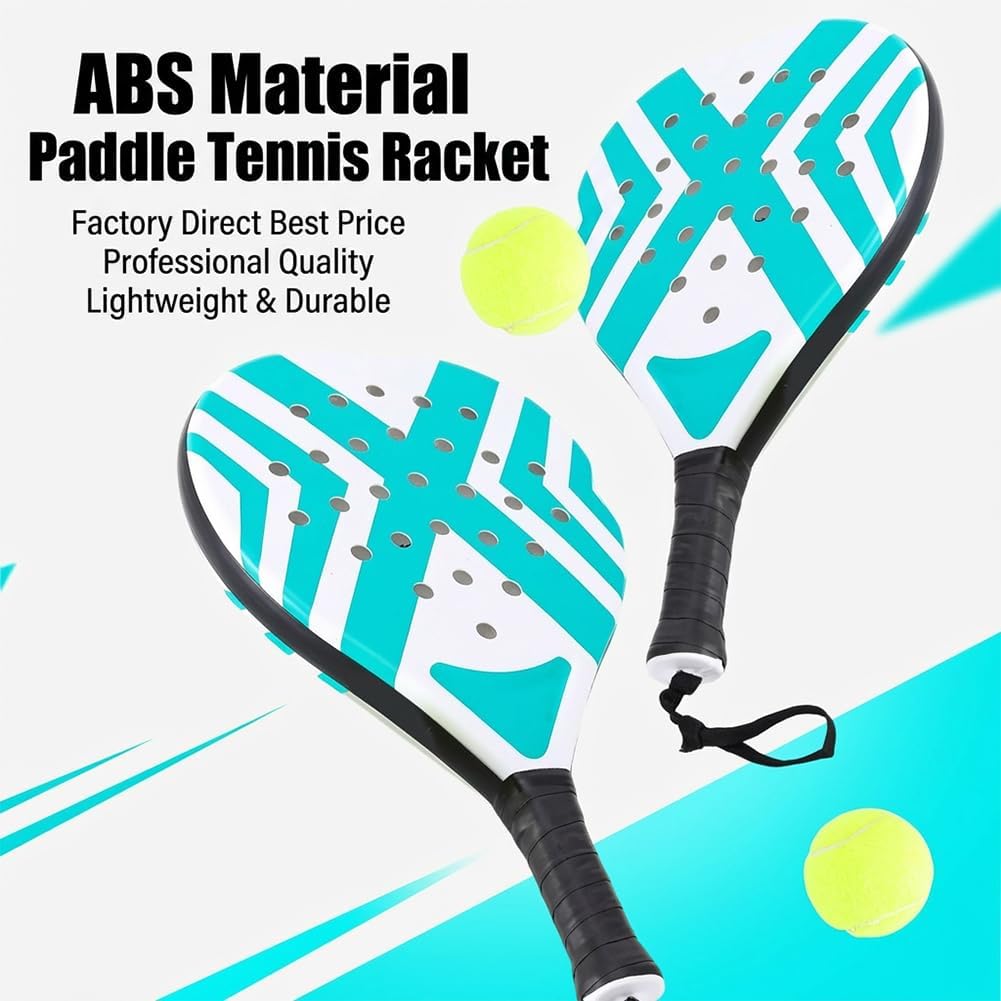 1 Set Padel-schläger, Leichter Padel-schläger 2 Tennisbällen Und Tragetasche Für Erwachsene