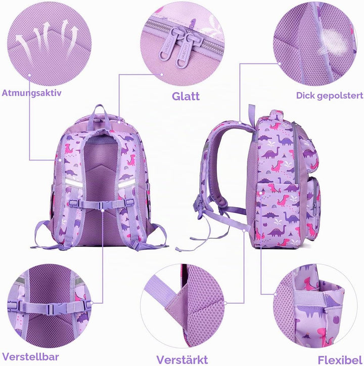 VASCHY Kinderrucksack, Niedlich Wasserabweisend 12L Vorschule Kinder Rucksack Kindergartenrucksack S