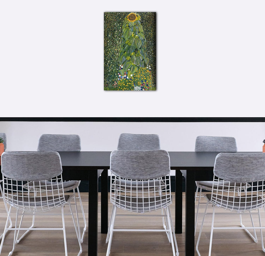 Leinwand (60x80cm): Gustav Klimt - Die Sonnenblume (1907) 60x80 cm, 60x80 cm
