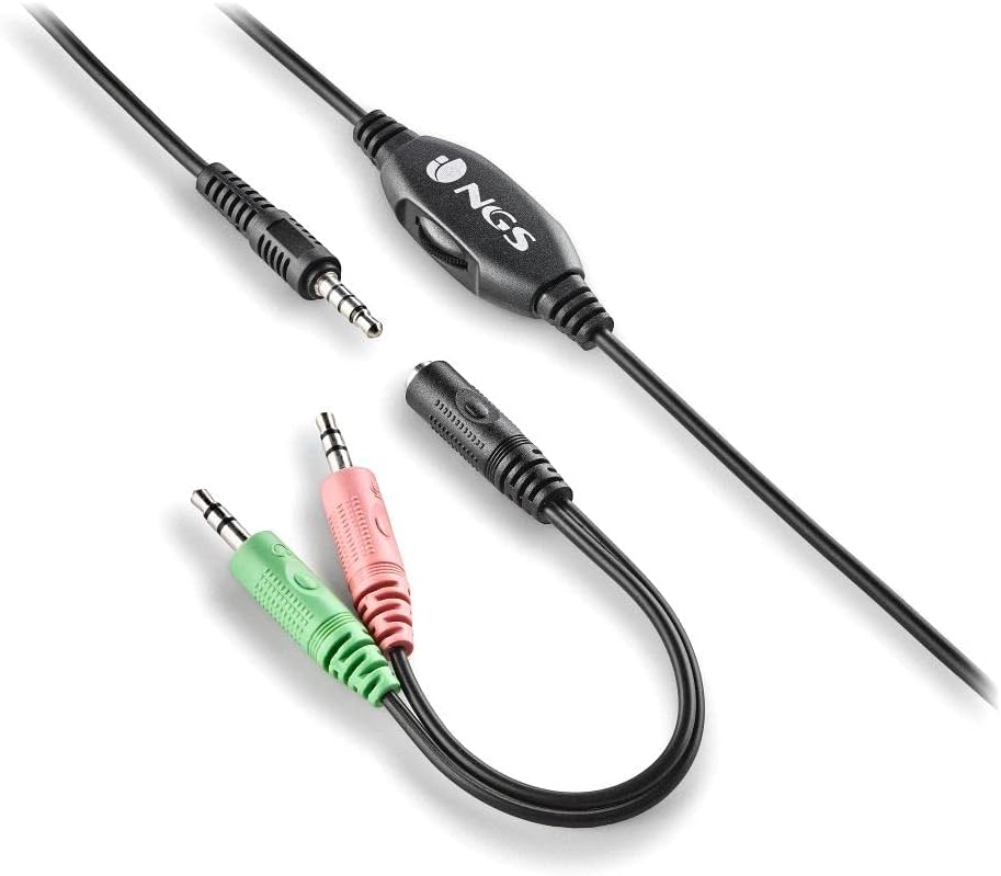 NGS MSX11 PRO - On-Ear-Kopfhörer mit einstellbarem Mikrofon, 3,5-mm-Klinkenstecker und 1-2 Klinkenad