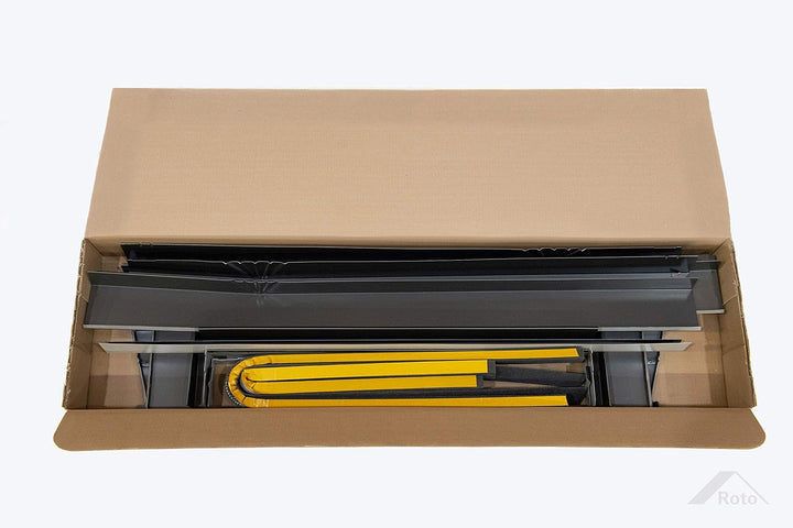 Roto Designo R7 WDF R75_K W WD AL Hoch-Schwingfenster aus Kunststoff mit Wärmedämmung und Eindeckrah