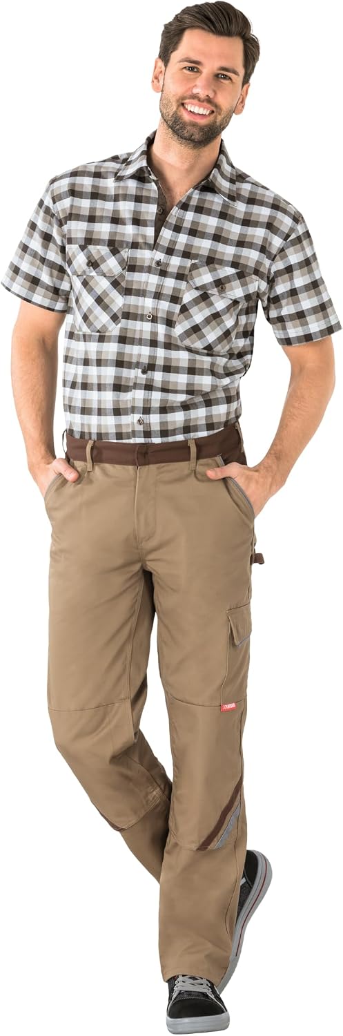Planam Highline Herren Bundhose Khaki braun Zink Modell 2324, Grösse 56 Khaki/Braun/Zink 56, Khaki/B