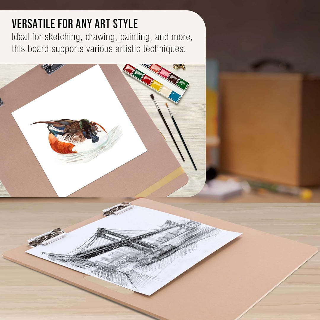 US Art Supply Artist Sketch Tote Board - Great for Classroom, Studio or Field Use (18x18) by US Art