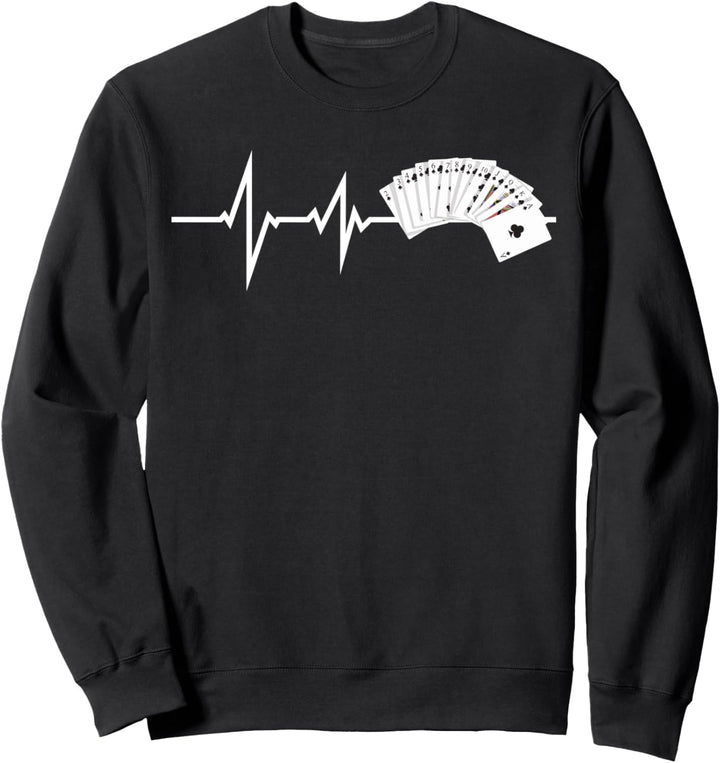 Herren Kartenspiel Poker Zubehör - Pokerspieler Sweatshirt