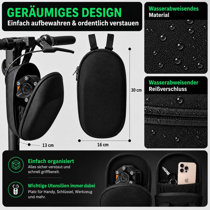 Faltschloss Fahrradschloss mit Zahlenschloss, Halterung & Schutztasche – 80 cm | leicht & kompakt fü