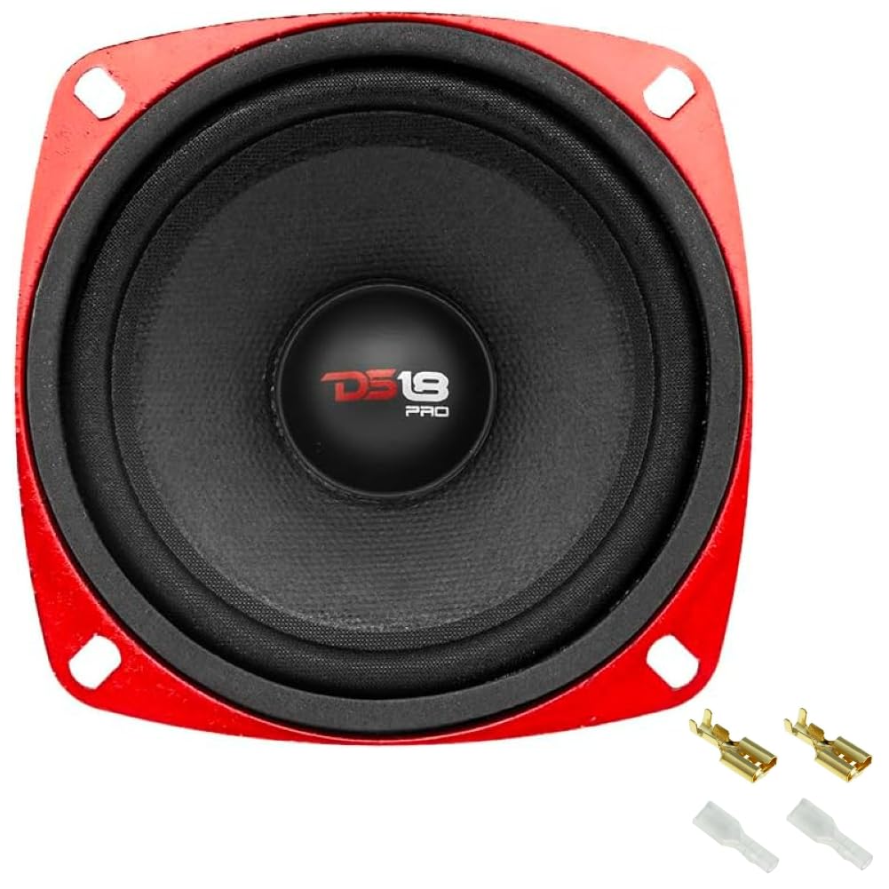 1 KIT-Set FÜR DS18 PRO-X4M 10 cm 100 mm Mitteltöner mit 4 Zoll Durchmesser, 100 Watt RMS und 200 Wat