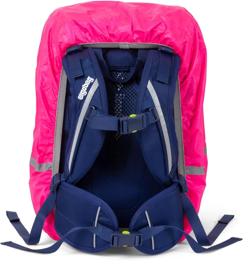 ergobag Regenschutz für Schulranzen für Rucksack und Schulranzen, wasserdicht, mit Reflektoren und G