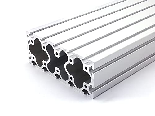 Aluminiumprofil 80x200S I-Typ Nut 8 (schwer), silber eloxiert. Aluminium Profil 80x200 Alu Profil 80