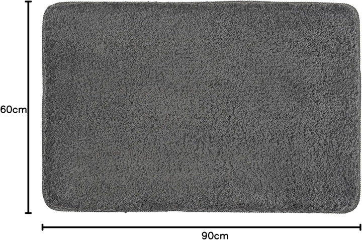 Kleine Wolke Badteppich, Polyester, Grau, 1 cm cm 60 x 90 cm Grau, 60 x 90 cm Grau